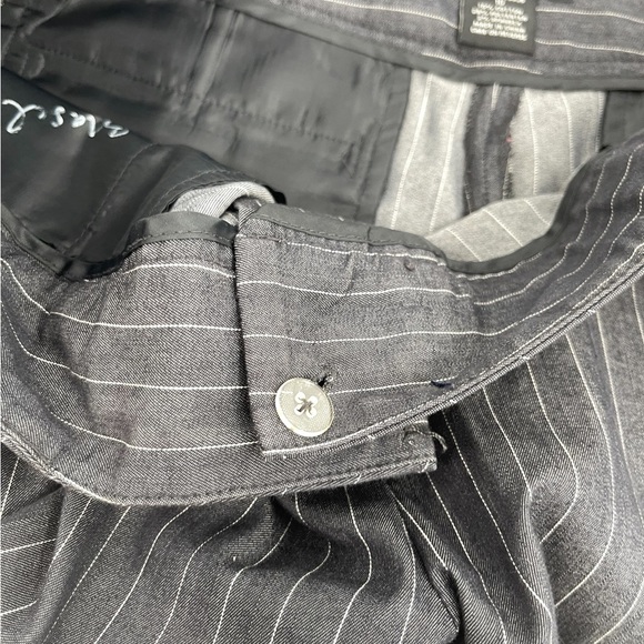 Will Smith Pinstripe Two Piece Suit Gray Size 10 - Picture 11 of 16